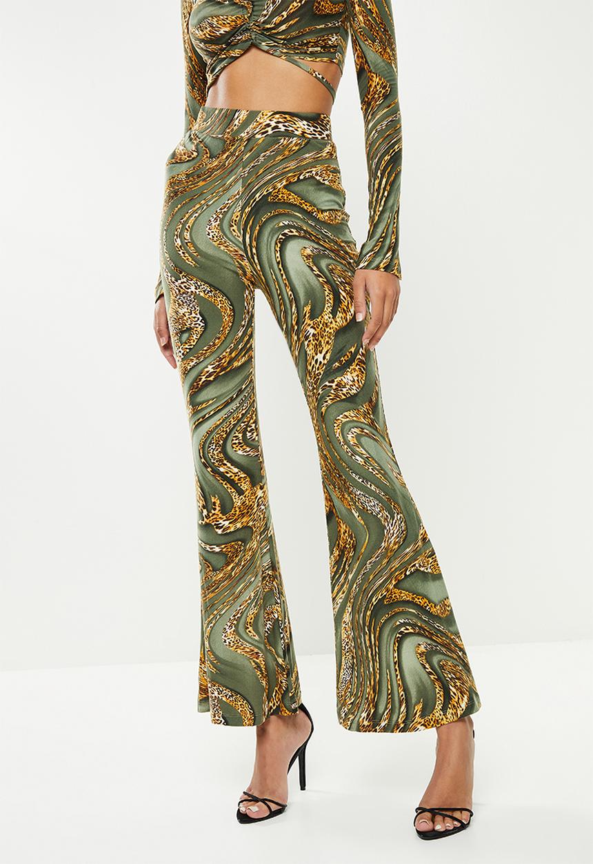 SISSY BOY - Mid rise pant with topstitching detail - fatique