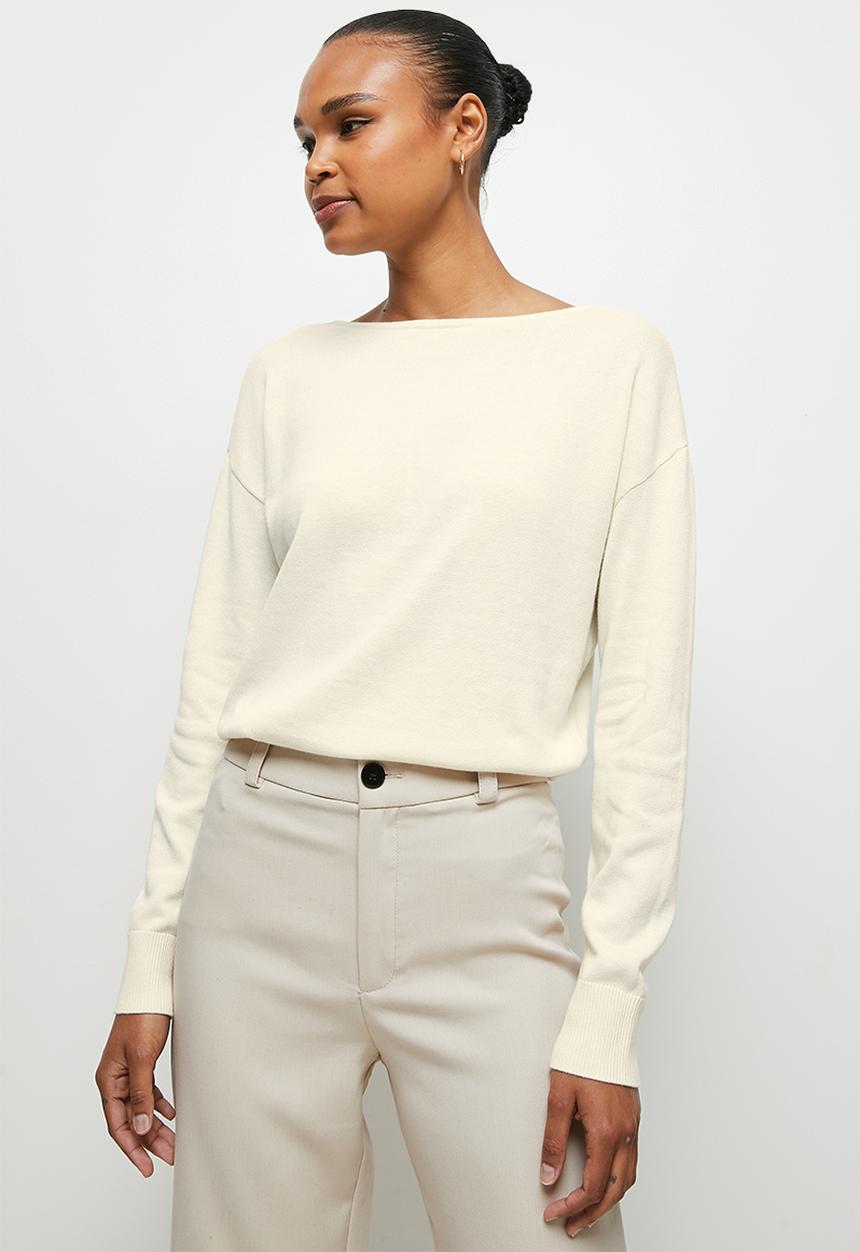 edit - Longline vback jumper - milk