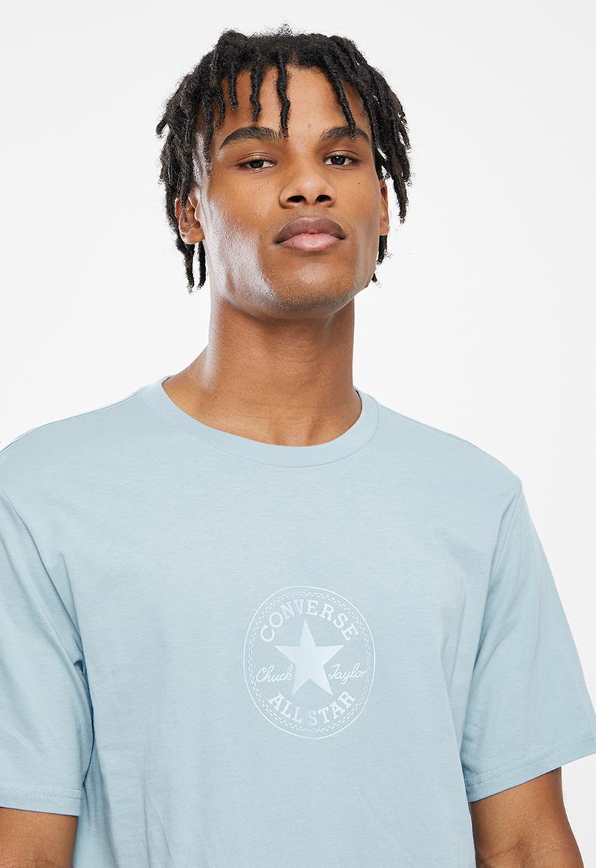 Converse - Tonal chuck patch tee - light blue
