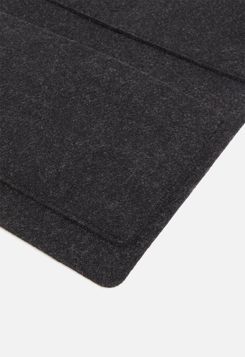 The Joinery - Hanging storage-black felt - natural leather