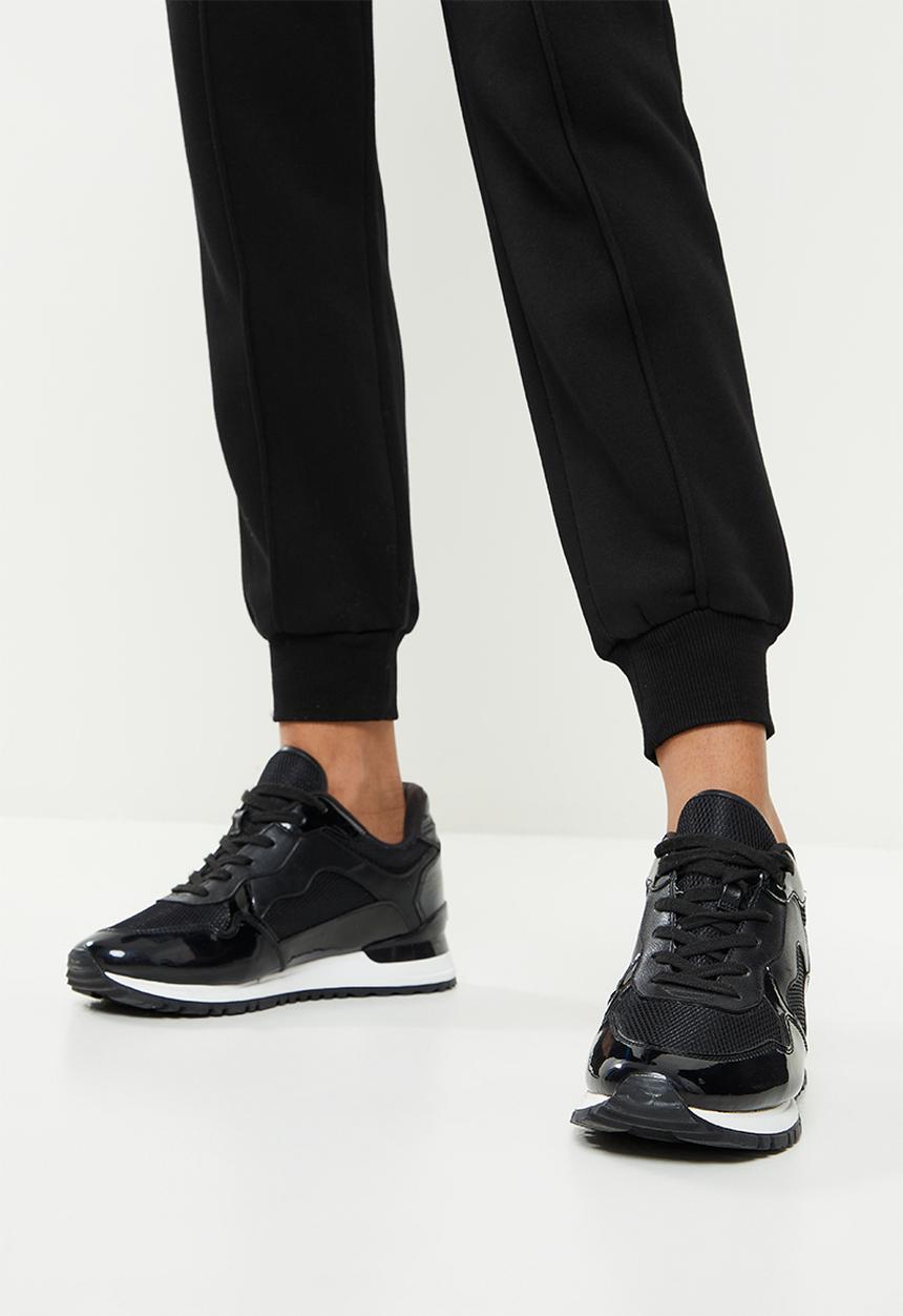 SISSY BOY - Sweatpants with drawstring waist and bling logo - black