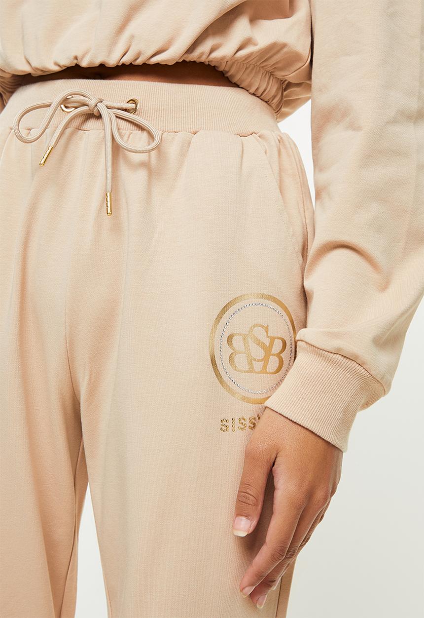 SISSY BOY - Trackpants with drawstring waist - stone