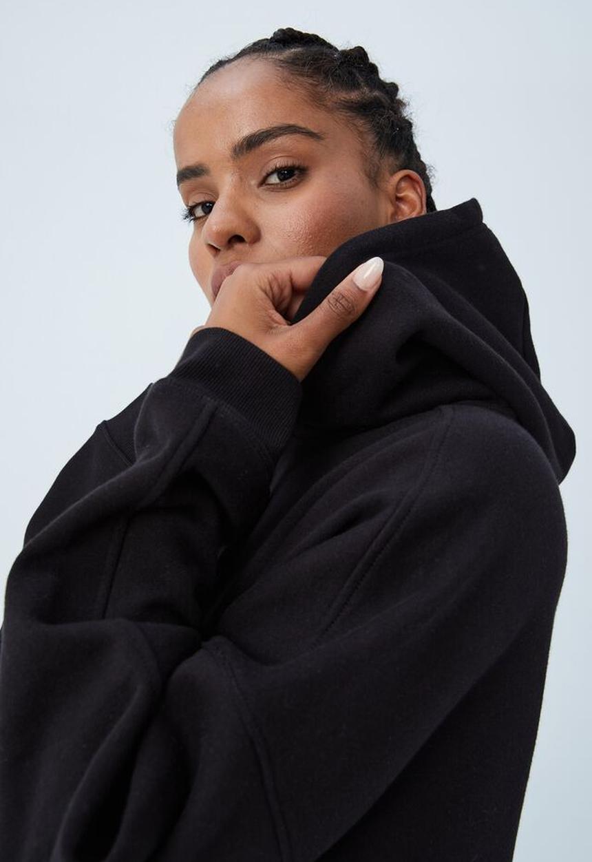 Cotton On - Plush oversized hoodie - black