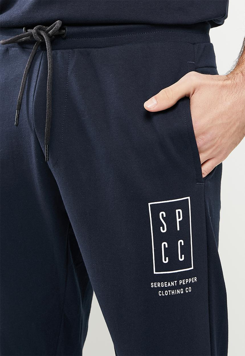 S.P.C.C - Ingram regular fit elasticated track pants - ink