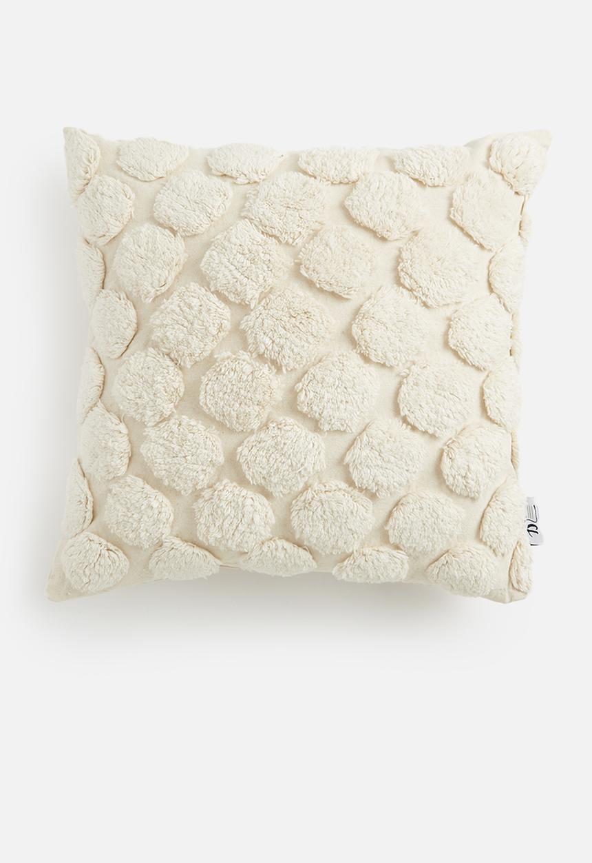 Sixth Floor - Tufted dobby cushion cover - marshmallow