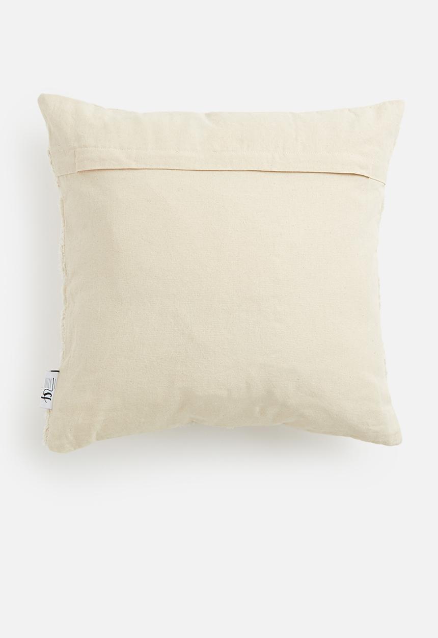 Sixth Floor - Tufted dobby cushion cover - marshmallow