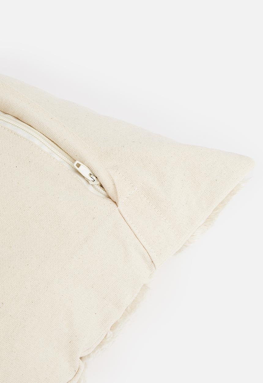 Sixth Floor - Tufted dobby cushion cover - marshmallow
