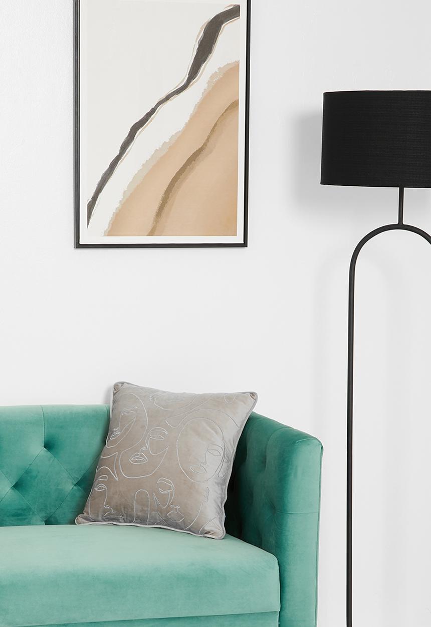 Sixth Floor - Line face cushion cover - neutral