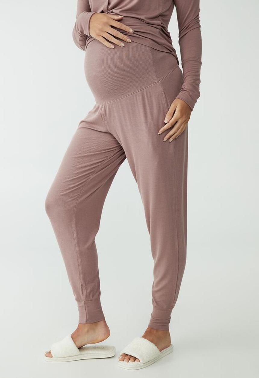 Cotton On - Sleep recovery maternity pant - woodrose 