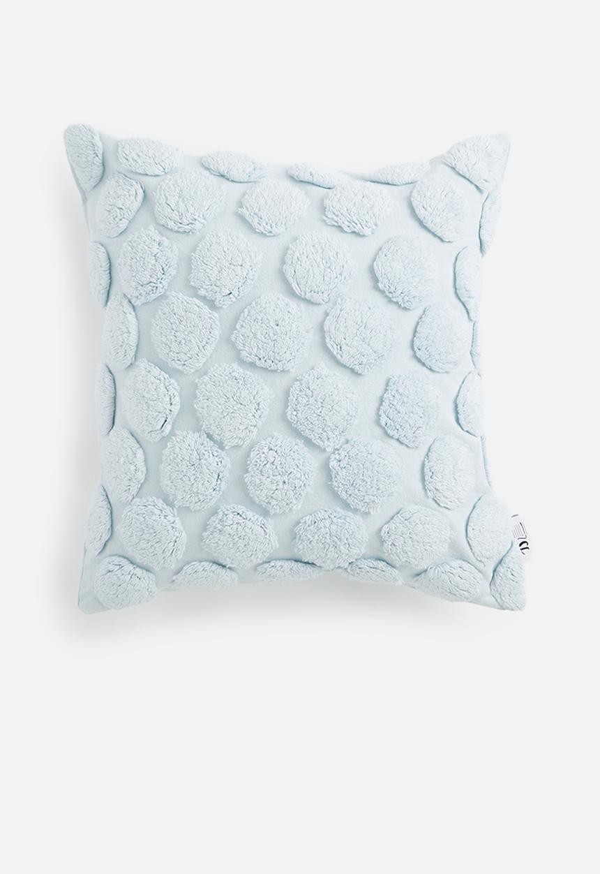 Sixth Floor - Tufted dobby cushion cover - baby blue