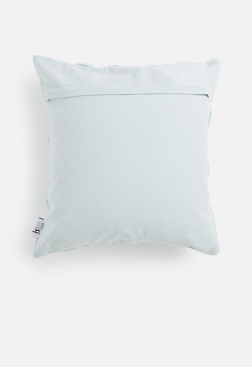 Sixth Floor - Tufted dobby cushion cover - baby blue