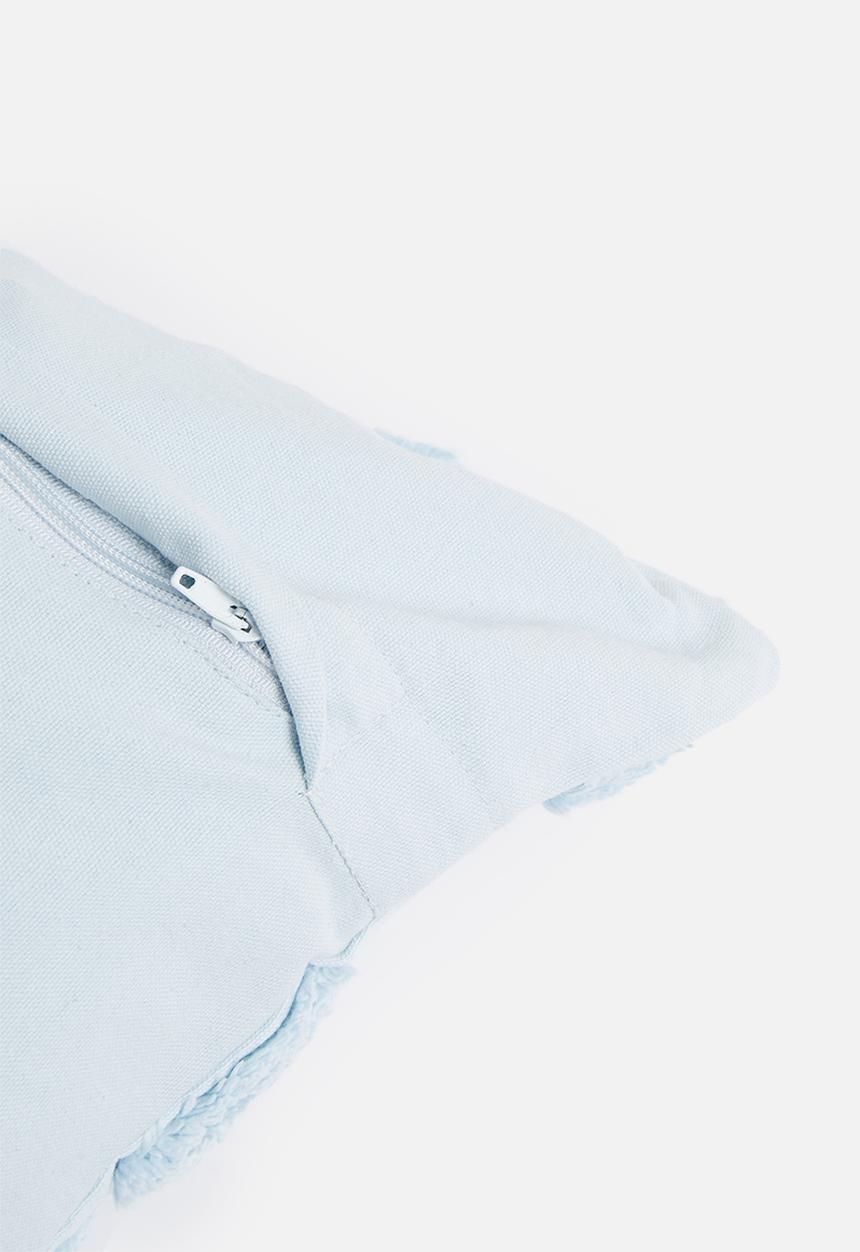 Sixth Floor - Tufted dobby cushion cover - baby blue