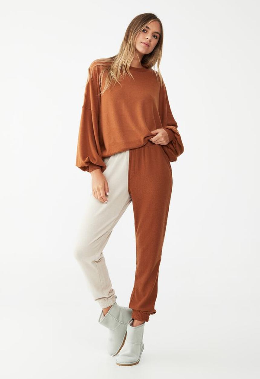 Cotton On - Super soft long sleeve sweater - glazed ginger