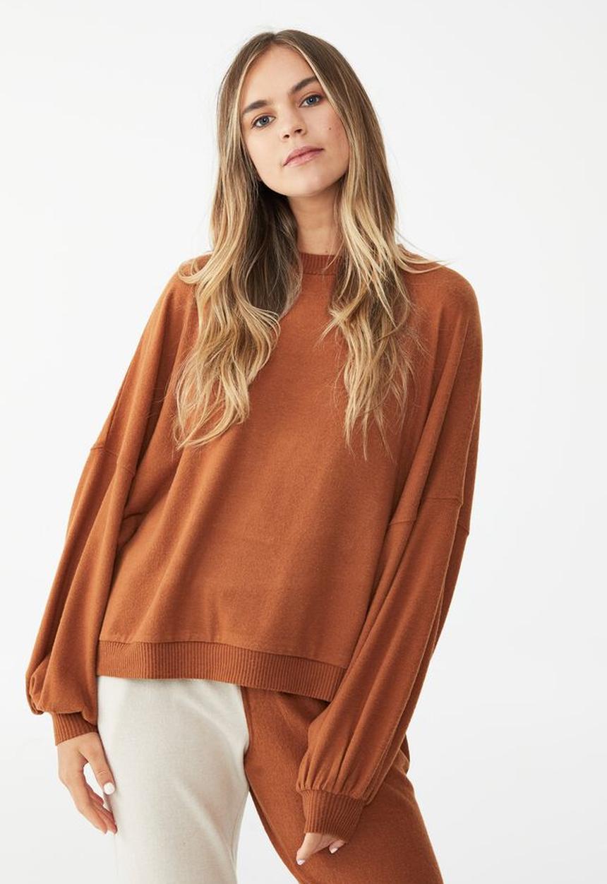 Cotton On - Super soft long sleeve sweater - glazed ginger