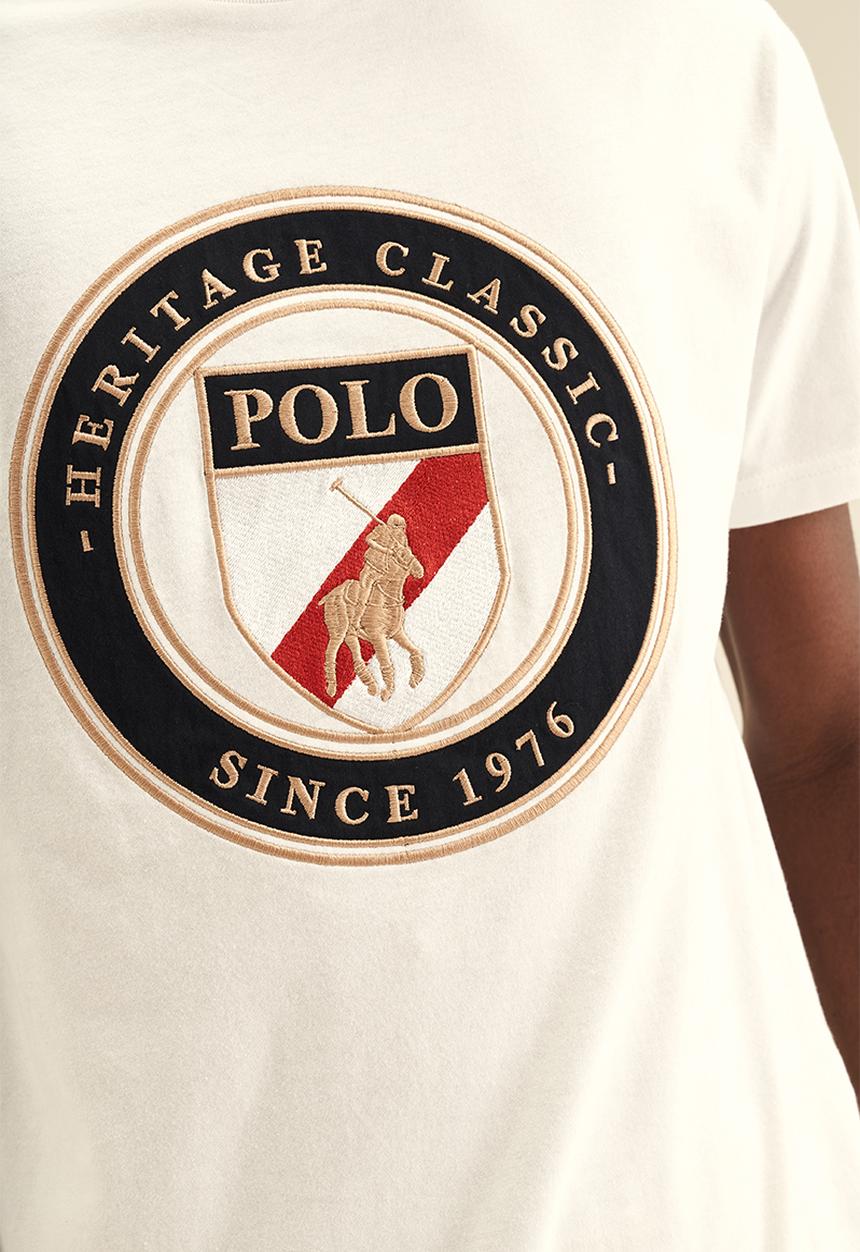 POLO - Logo Shield short sleeve tee - White