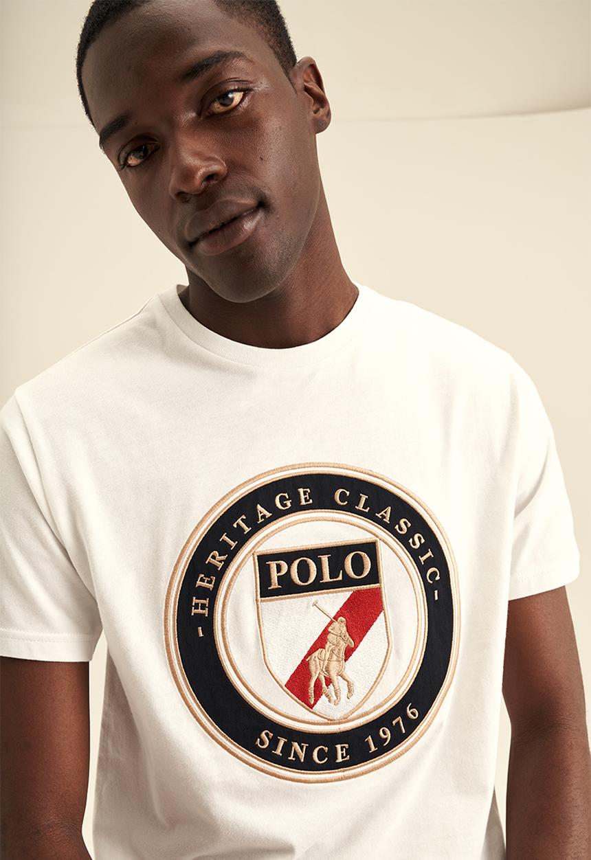 POLO - Logo Shield short sleeve tee - White