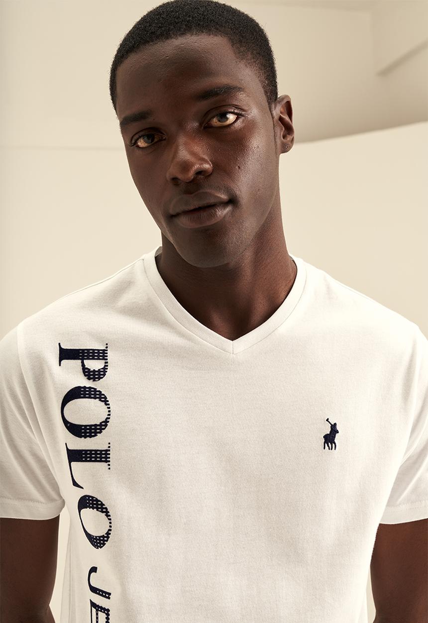 POLO - PJC Flock short sleeve Tee - White