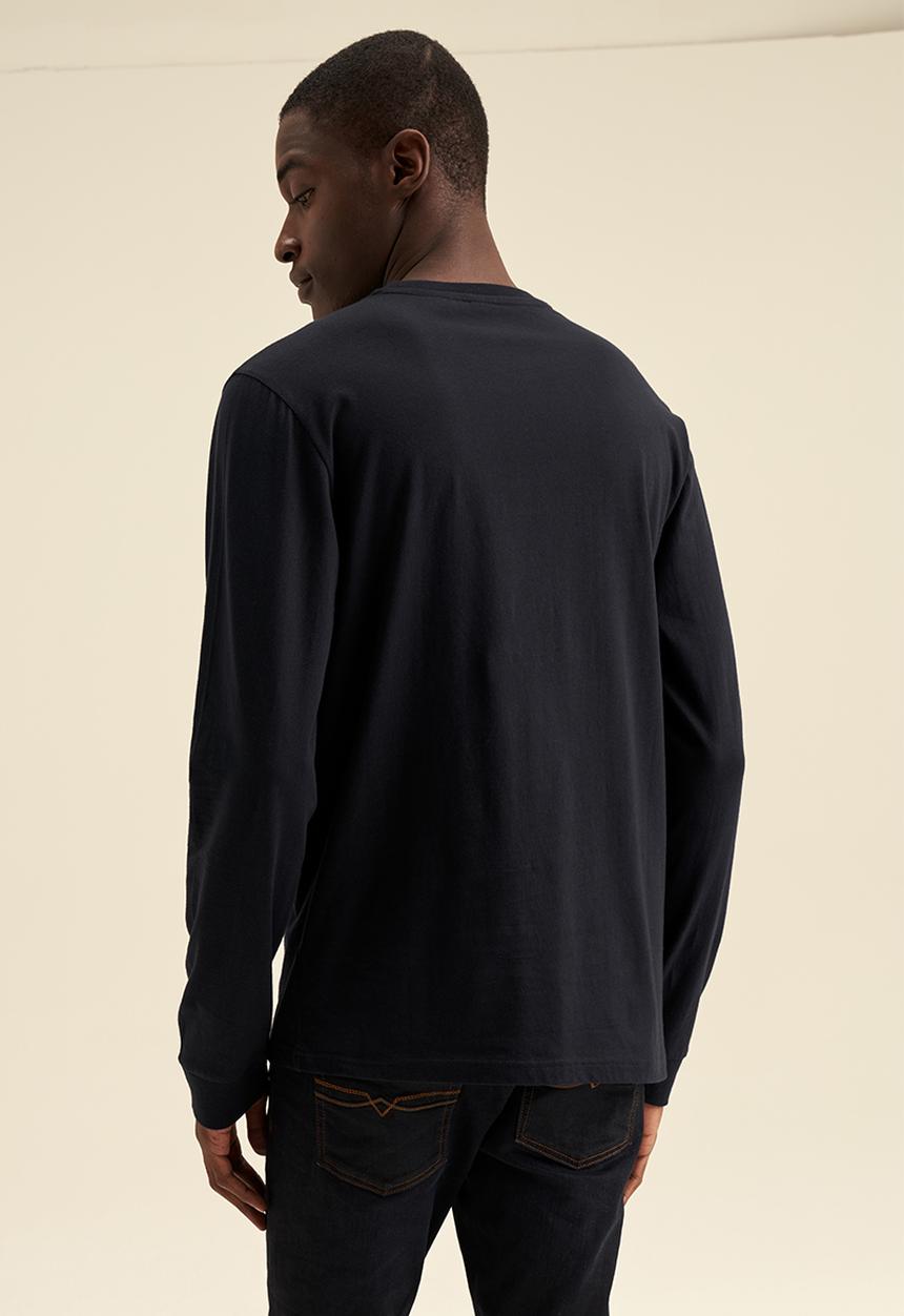 POLO - Logo Long sleeve Tee - Navy