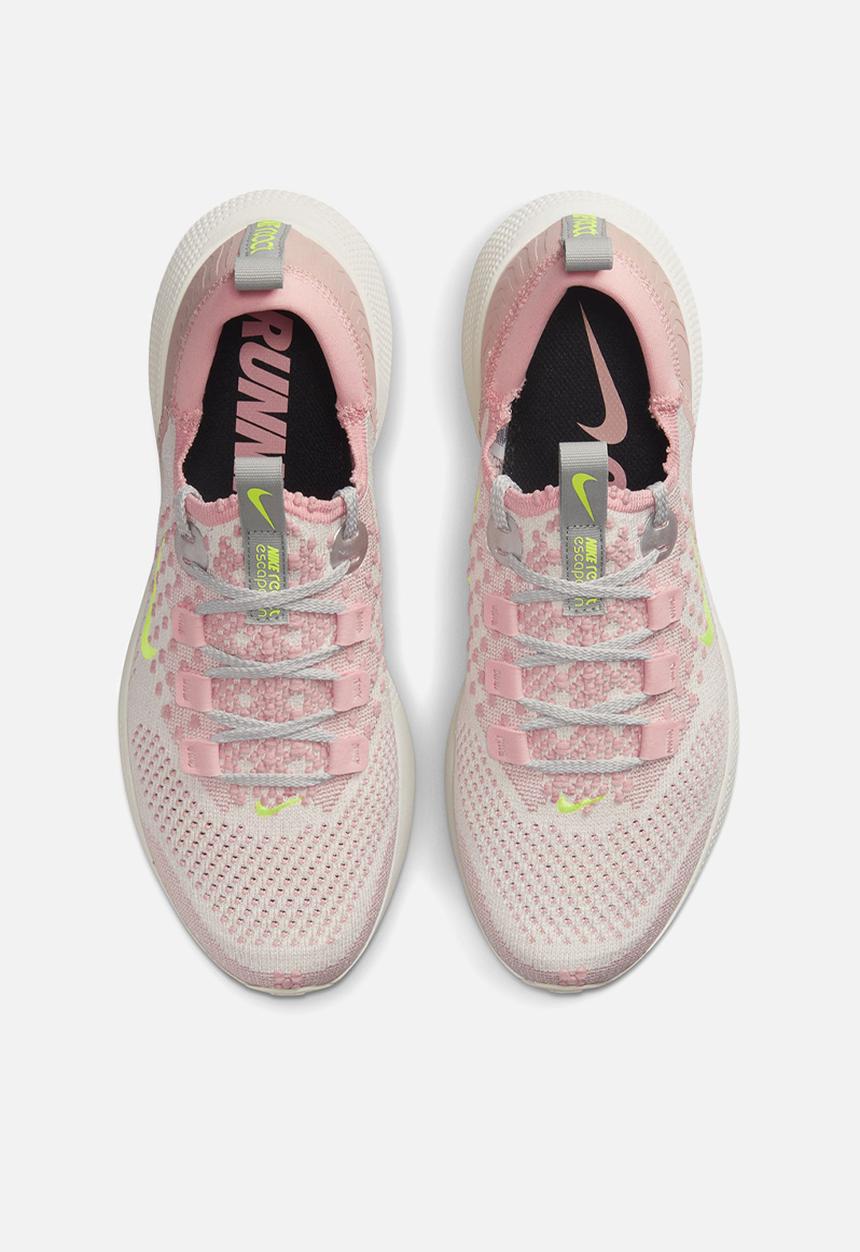 Nike - Escape run flyknit - sail/volt/pink oxford/bleached coral
