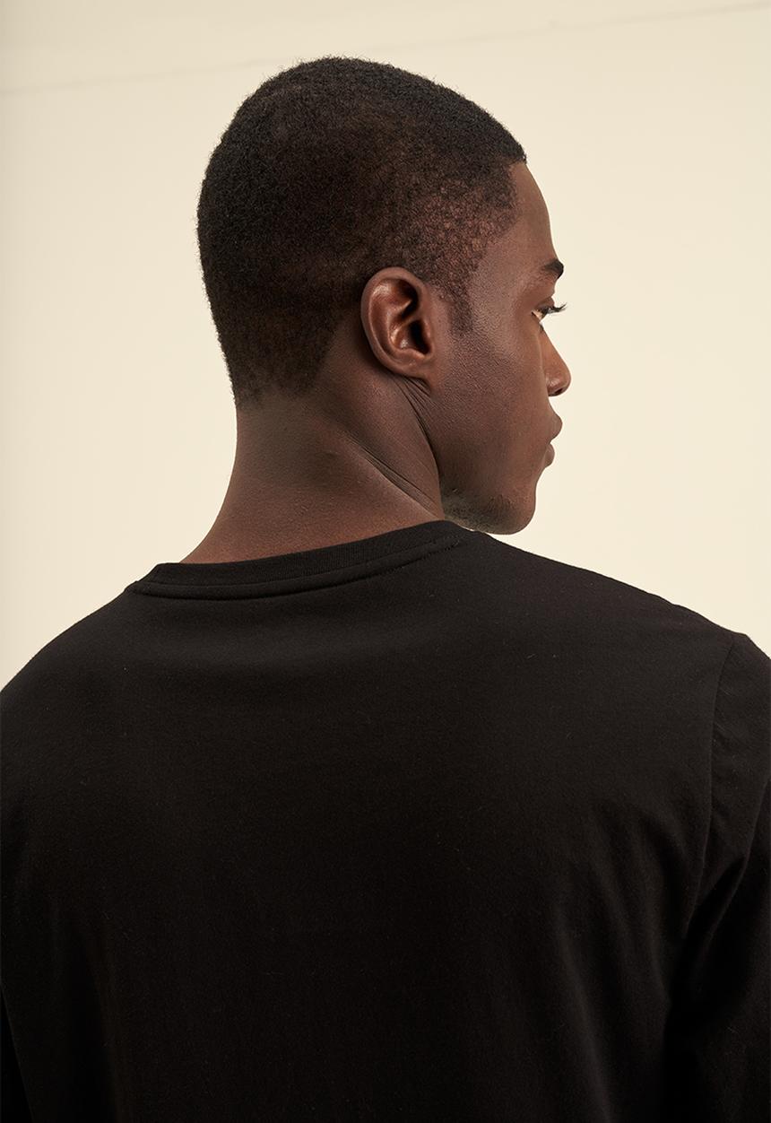 POLO - PS Embossed LS Tee - Black