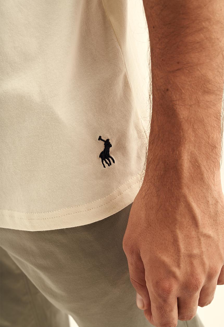POLO - PS Chest Block SS Tee - Ecru