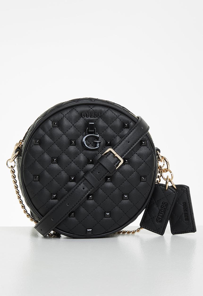 GUESS - Rue rose circle crossbody - black