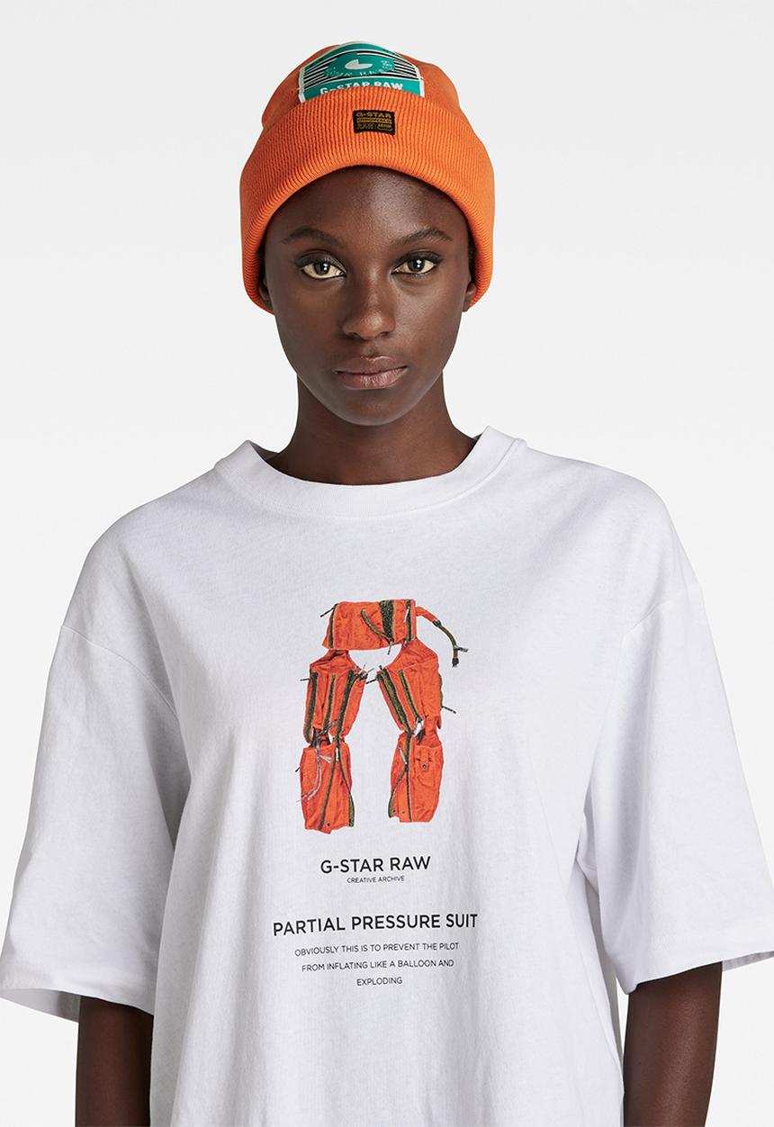 G-STAR - Effo long label aw beanie - jaffa