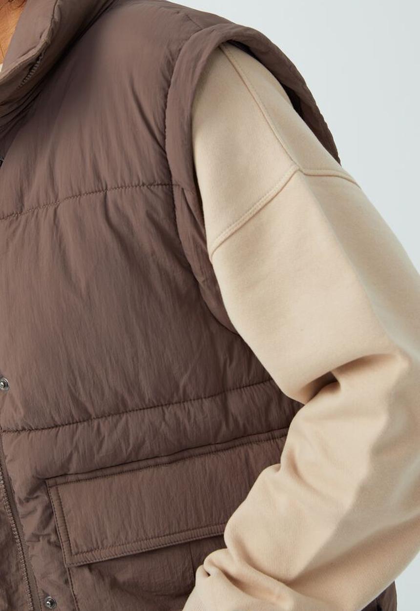 Cotton On - The recycled mother two way puffer jacket - brownie