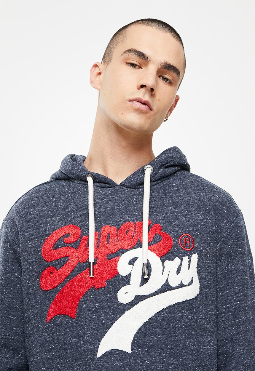 Superdry. - Vl source hood - navy marl