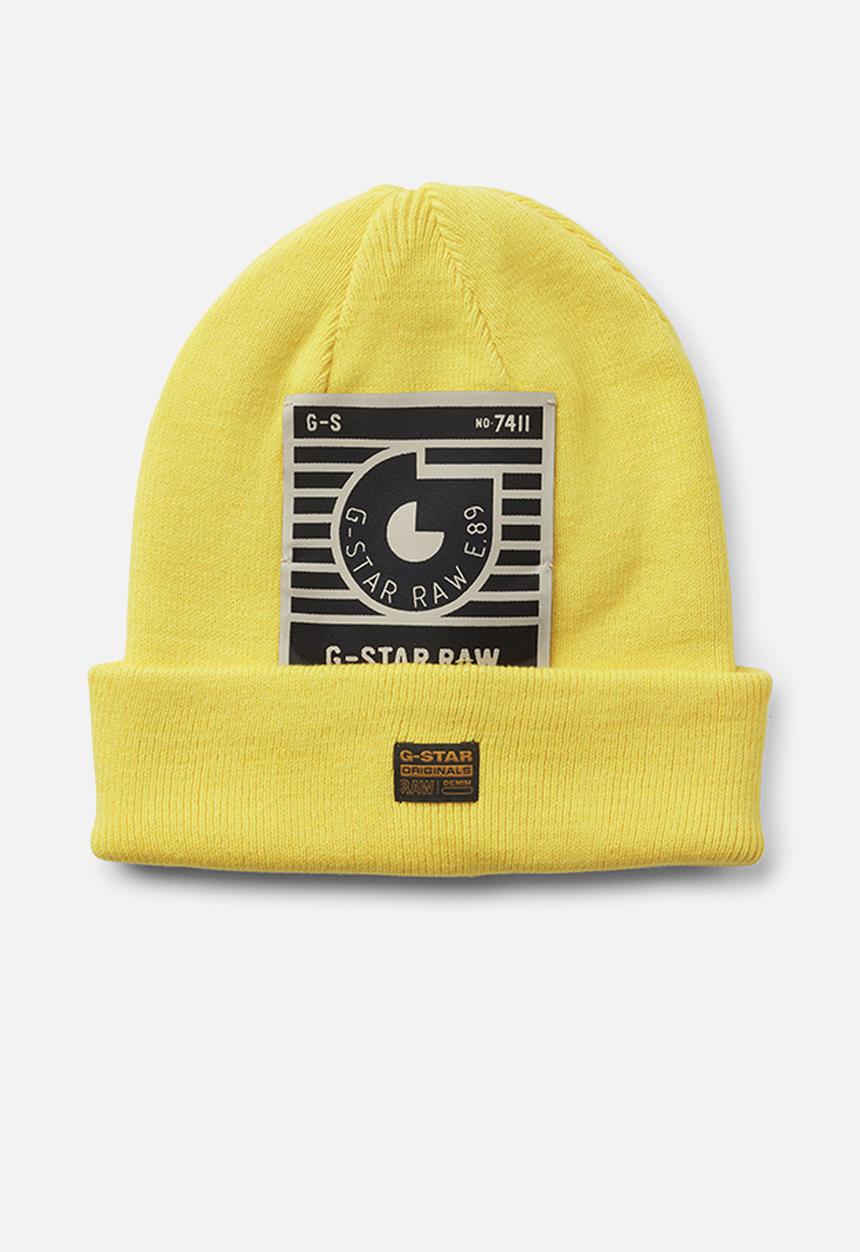 G-STAR - Effo long label aw beanie - vibe yellow