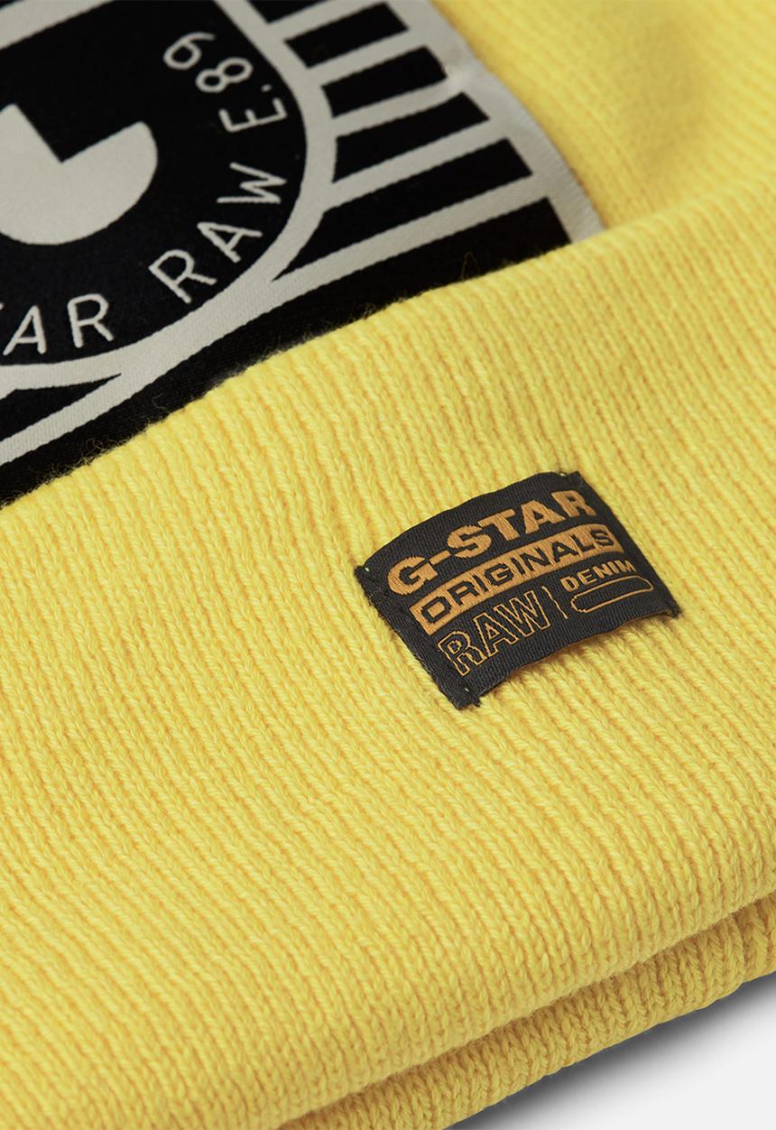 G-STAR - Effo long label aw beanie - vibe yellow