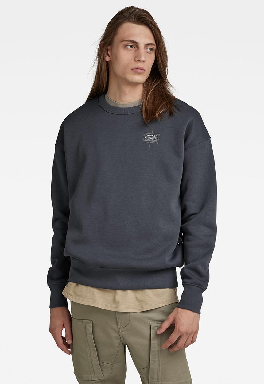G-STAR - Unisex core oversized r sw - fantem blue