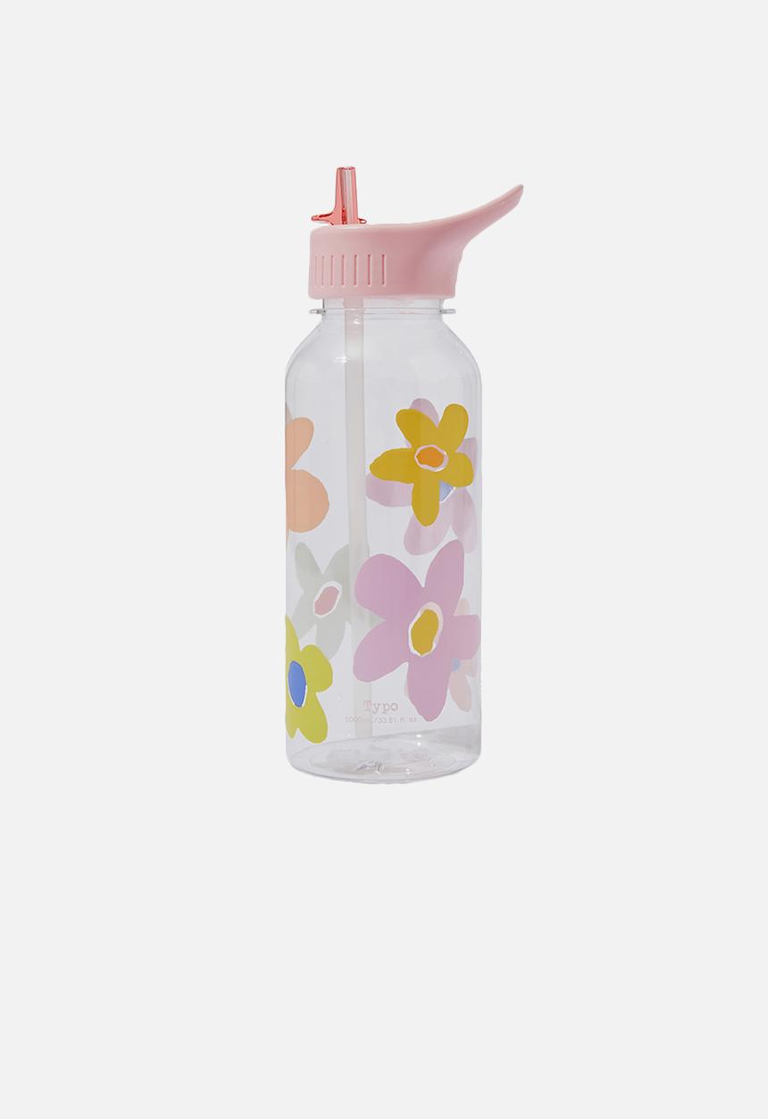Typo - Drink it up bottle - drawn daisy large multi