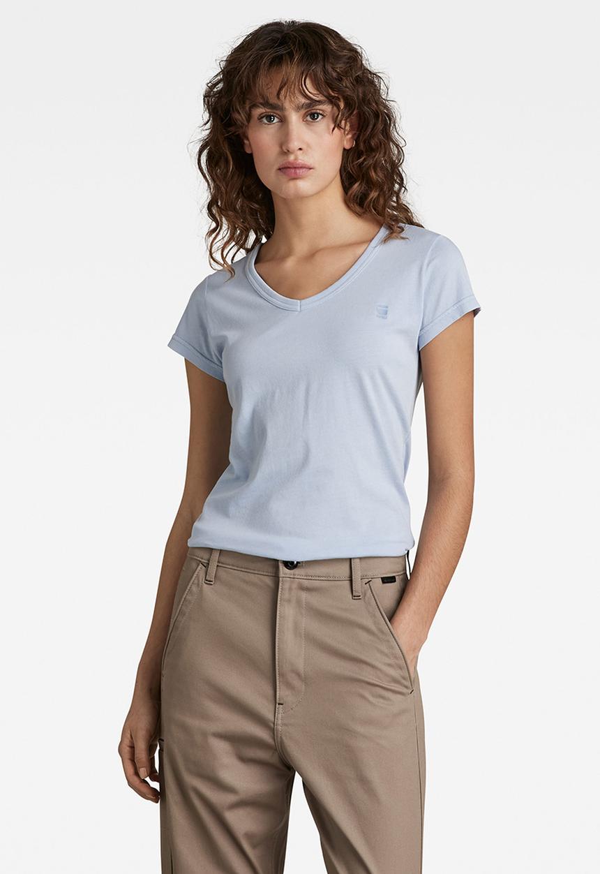 G-STAR - Eyben slim v t short sleeve - dark laundry blue