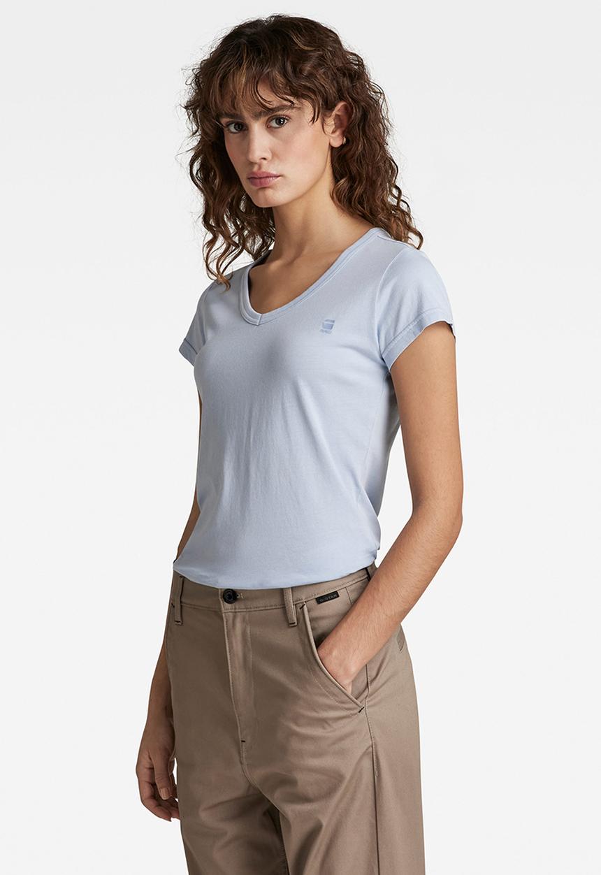 G-STAR - Eyben slim v t short sleeve - dark laundry blue