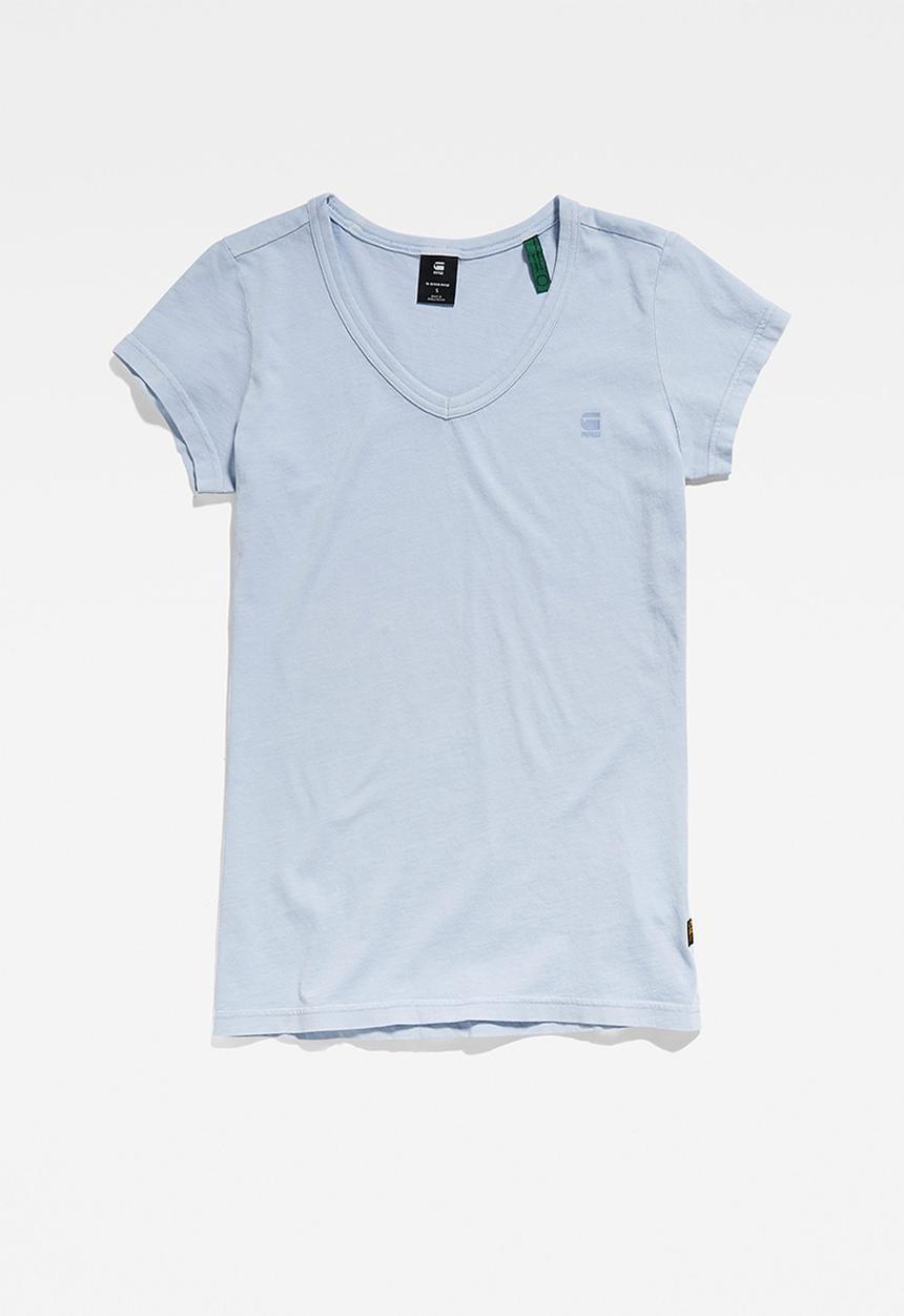 G-STAR - Eyben slim v t short sleeve - dark laundry blue