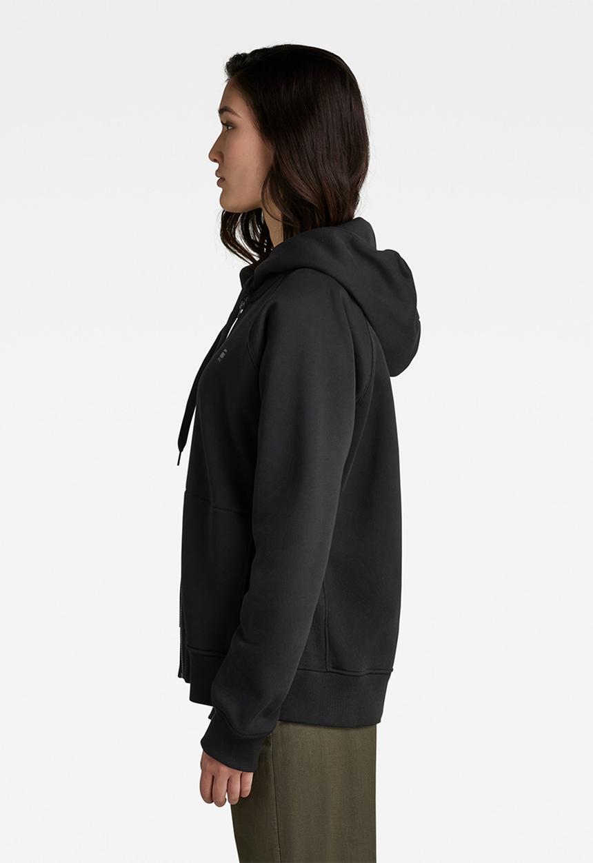 G-STAR - Premium core 2.0 hooded zip thru sweatshirt - black
