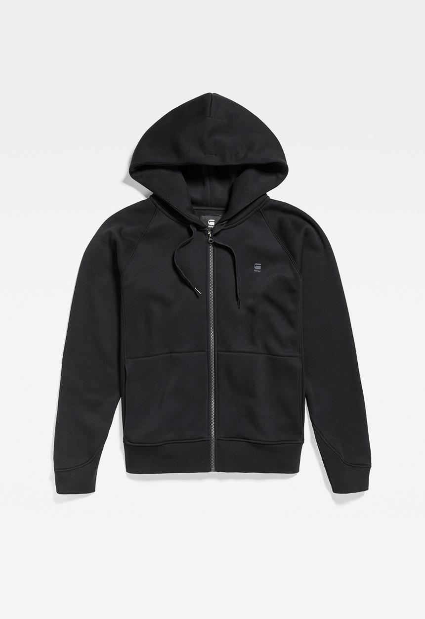 G-STAR - Premium core 2.0 hooded zip thru sweatshirt - black