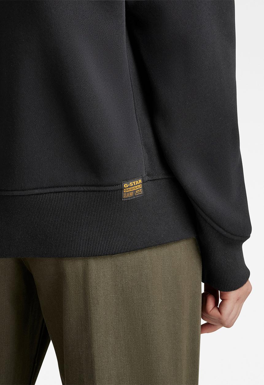 G-STAR - Premium core 2.0 hooded zip thru sweatshirt - black