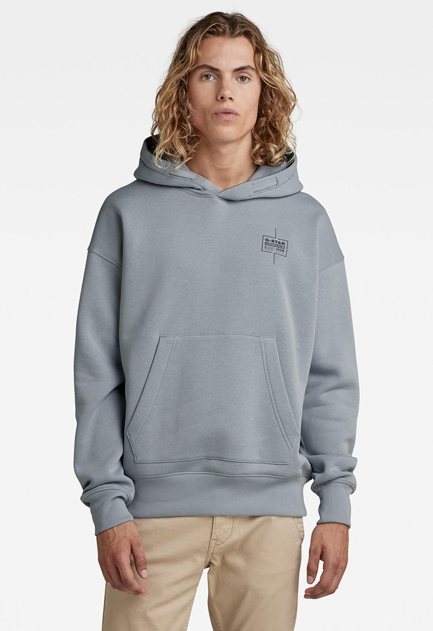G-STAR - Unisex core oversized hdd sw - ash blue