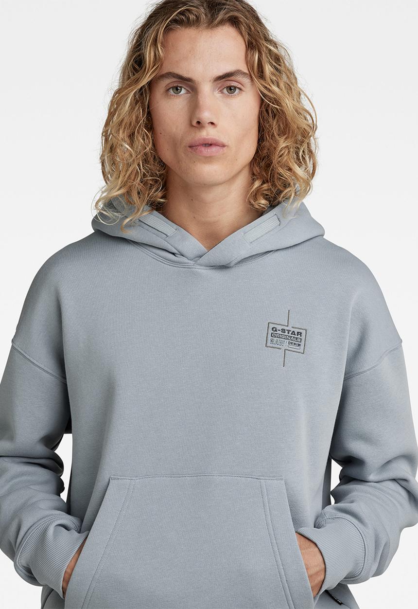 G-STAR - Unisex core oversized hdd sw - ash blue