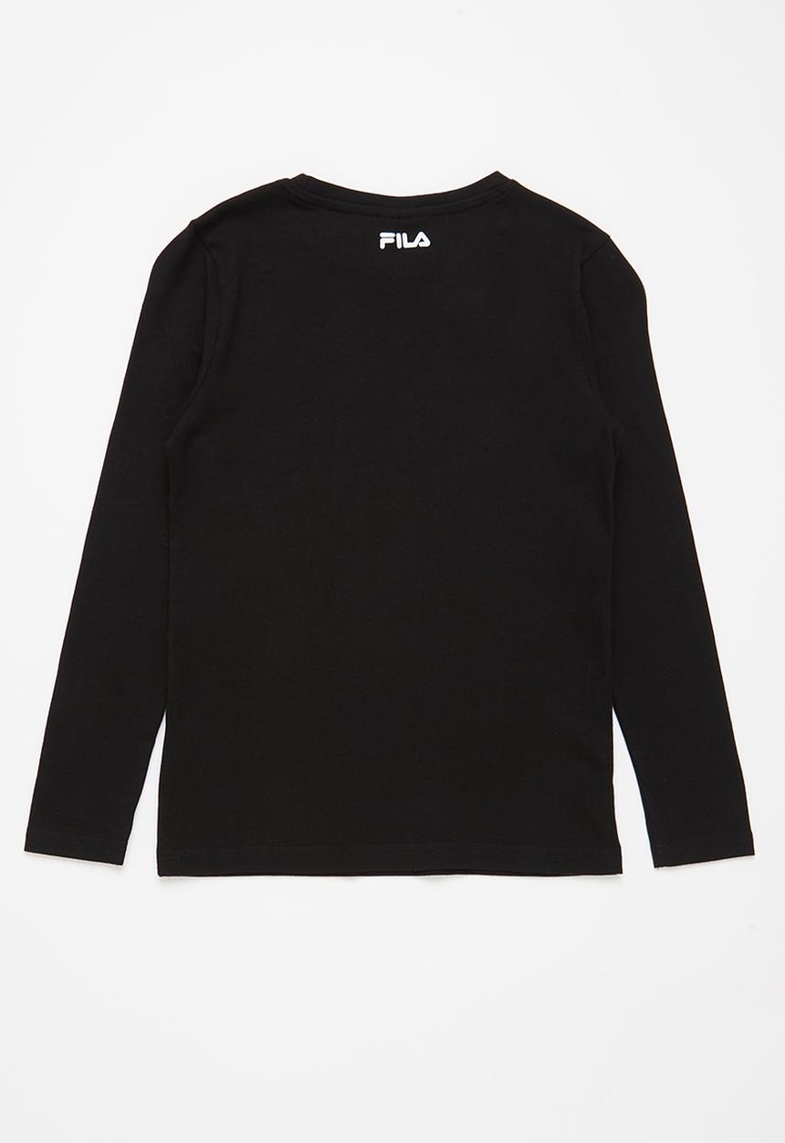 FILA - Mono deckle long sleeve T-shirt - black