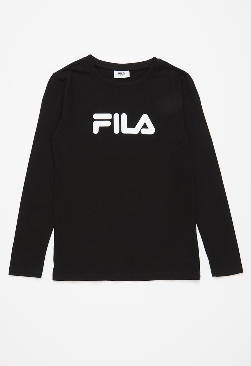 FILA - Mono deckle long sleeve T-shirt - black