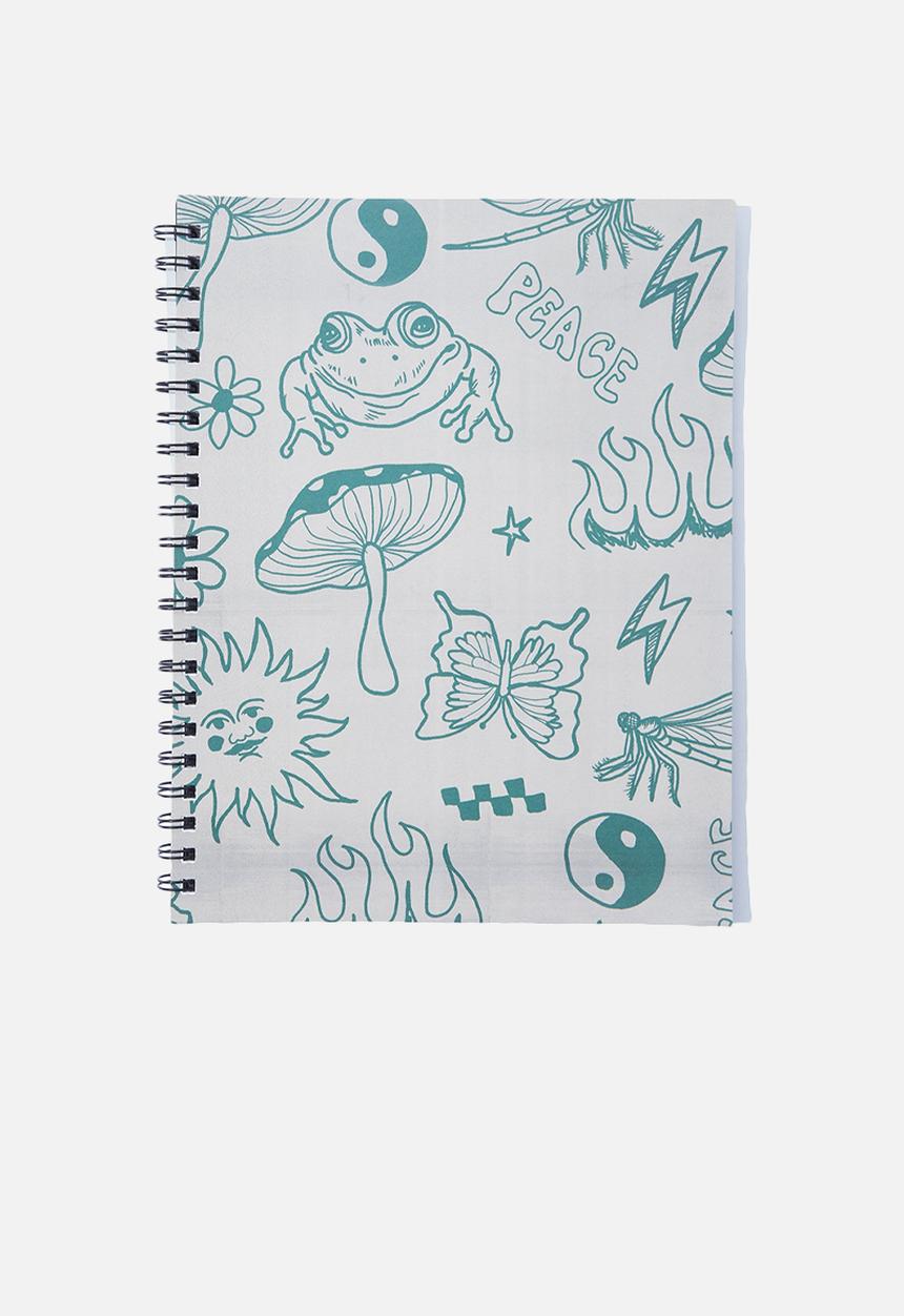 Typo - A4 campus notebook recycled - peace and icon yardage