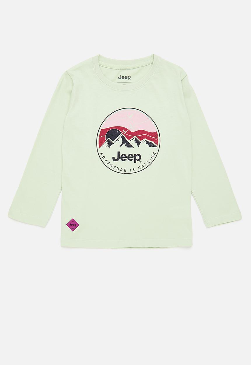JEEP - Long sleeve crew neck tee - green