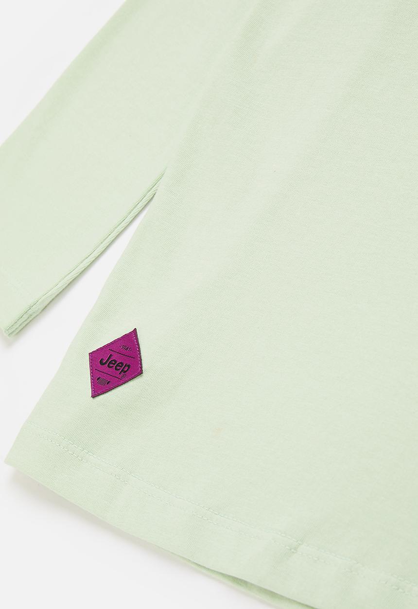JEEP - Long sleeve crew neck tee - green