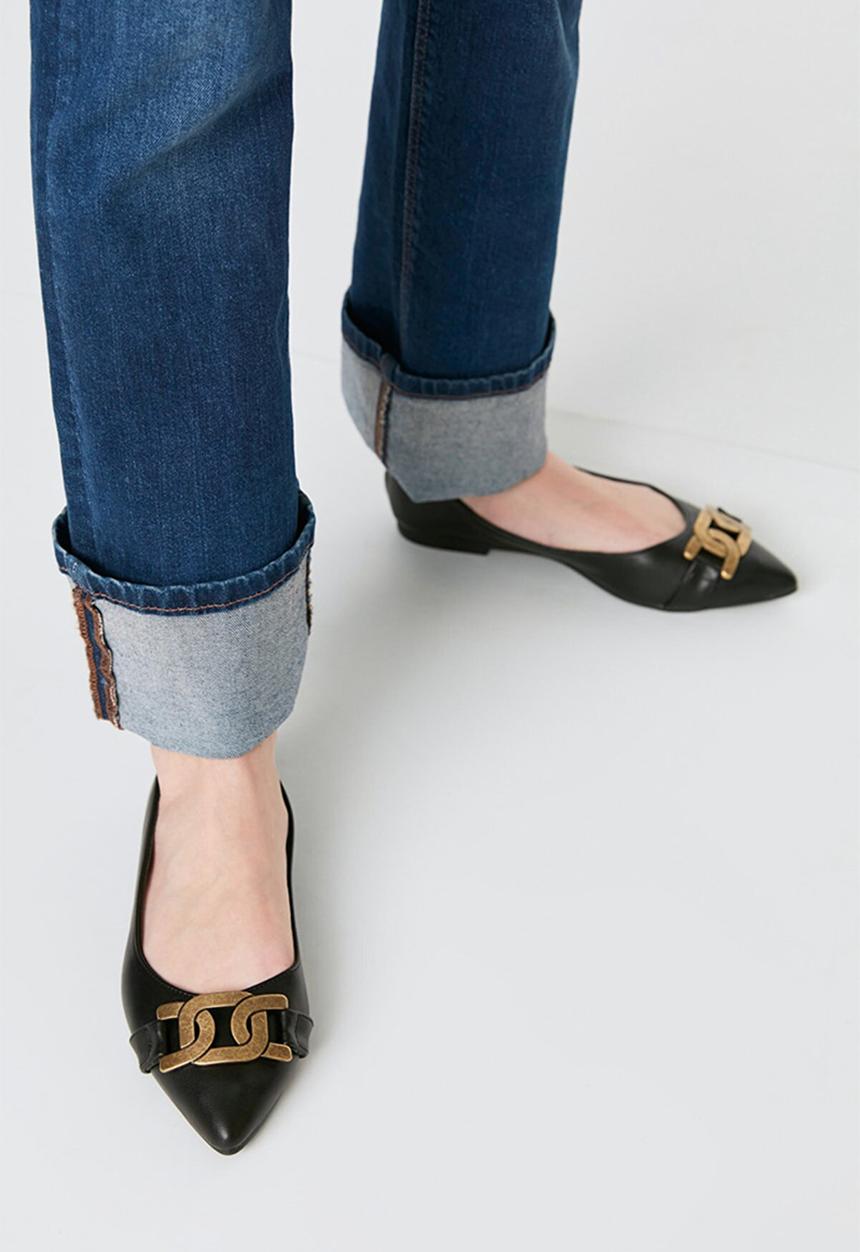 Trendyol - Chain trim loafer - black