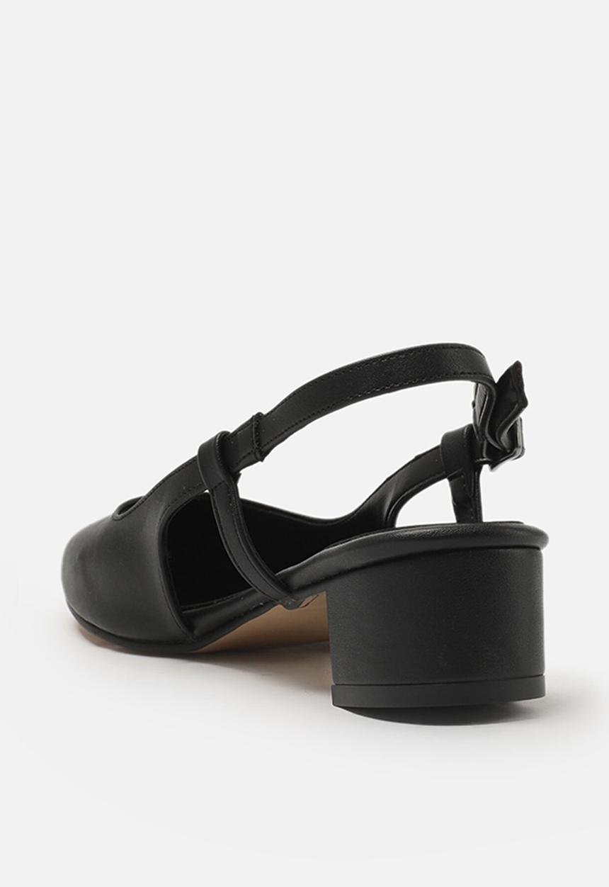 Trendyol - Toe cap slingback low heel - black
