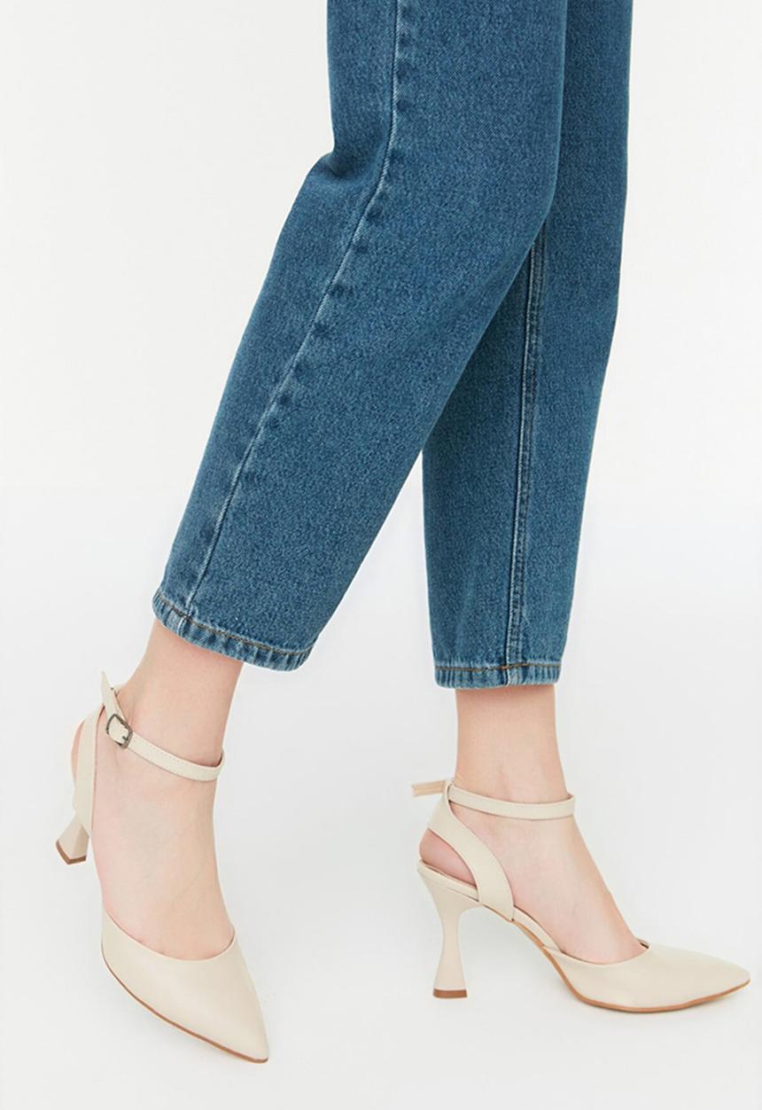 Trendyol - Ankle tie stiletto heel - skin