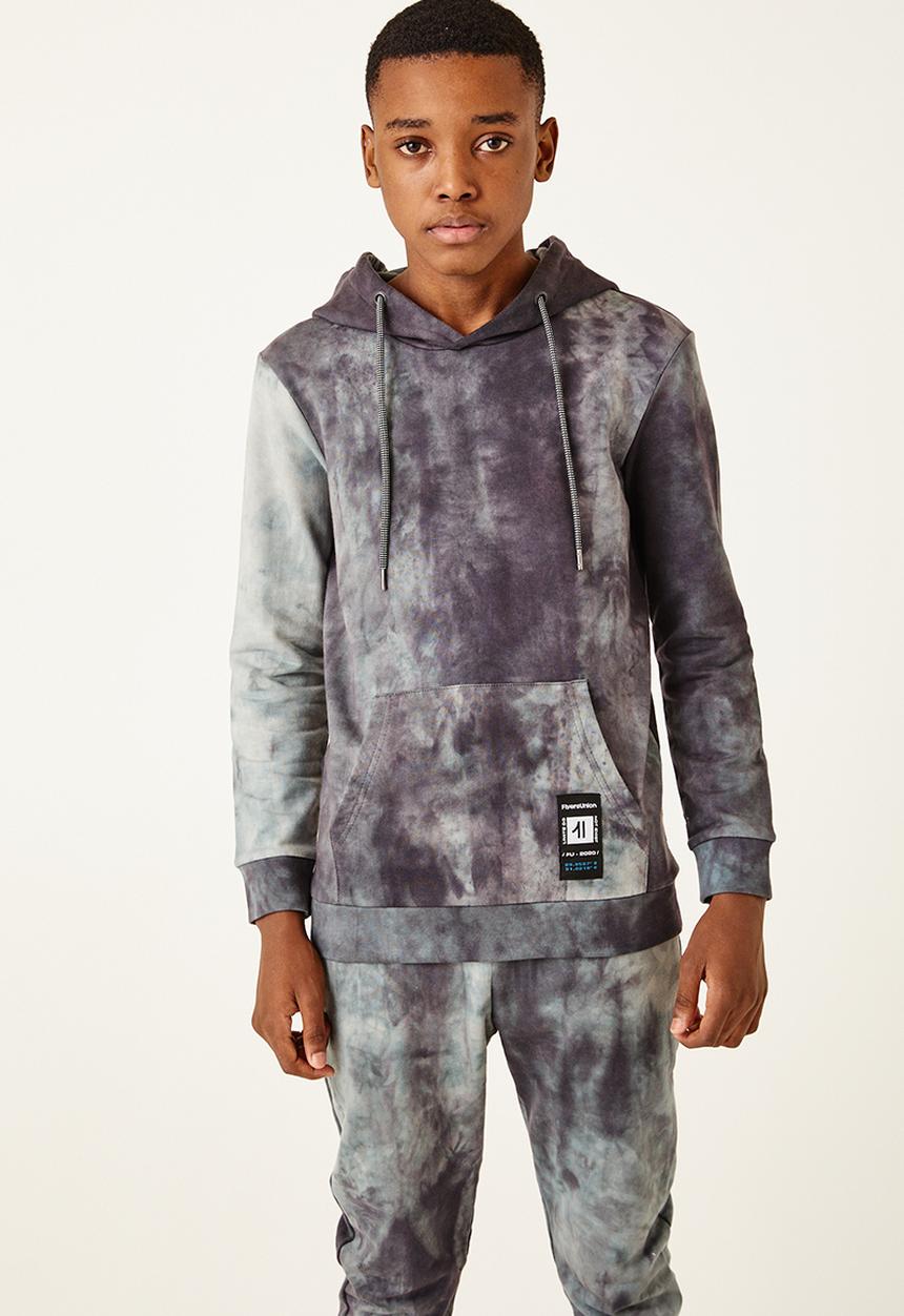 Flyersunion - Spectra-dye fleece hoodie - black